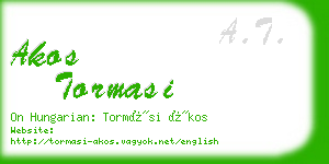 akos tormasi business card